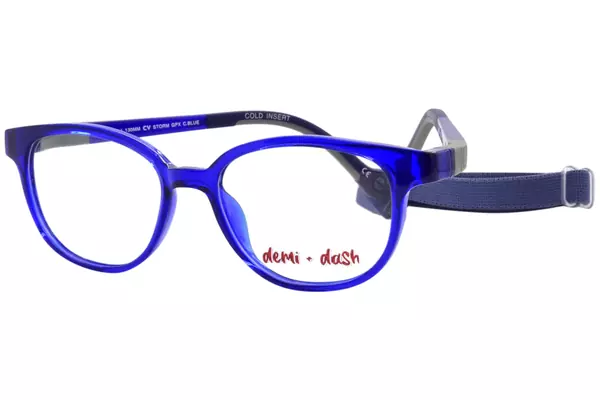 Demi + Dash Storm Eyeglasses Youth Kids Full Rim Round Shape