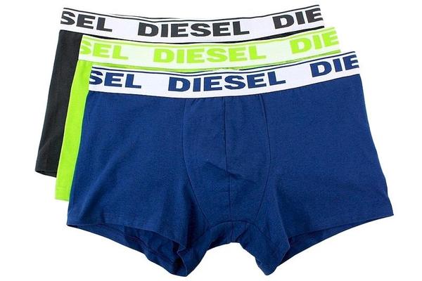  Diesel Fresh & Bright Men's 3-Pc Shawn Boxers Trunks Underwear 