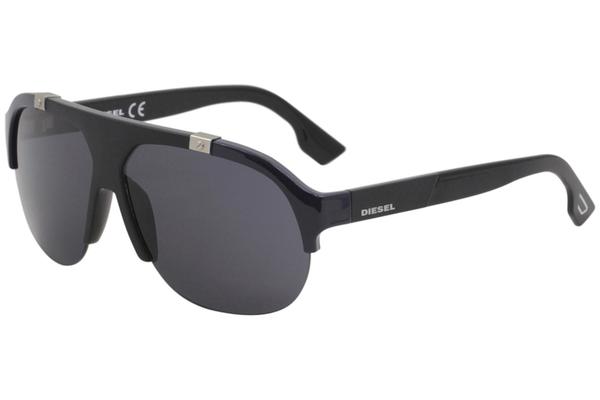  Diesel Men's DL0094 DL/0094 Retro Shield Pilot Sunglasses 