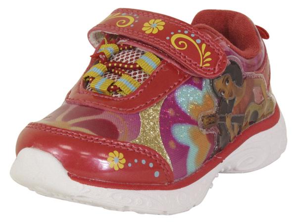  Disney Channel Toddler/Little Girl's Elena Of Avalor Light Up Sneakers Shoes 