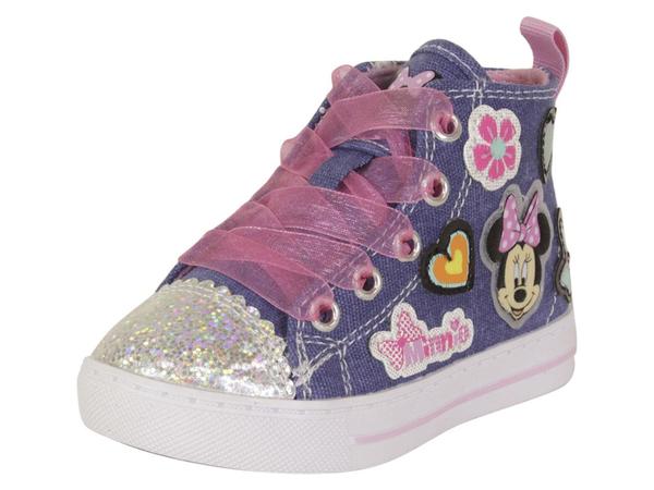  Disney Junior Toddler/Little Girl's Minnie Mouse High Top Sneakers Shoes 