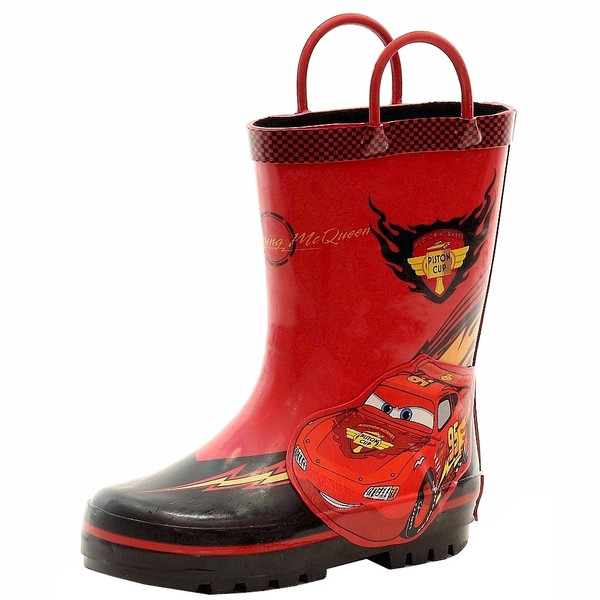  Disney Pixar Cars Toddler Boy's Fashion Rain Boots Shoes 