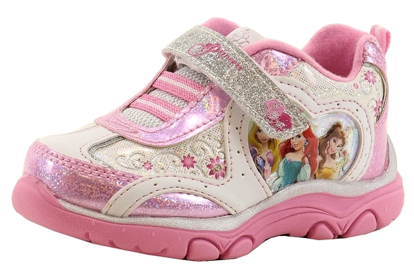  Disney Princess Girl's Fashion Light Up Sneakers Shoes 