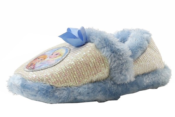  Disney's Frozen Toddler Girl's Scuff Glitter Slippers Shoes 