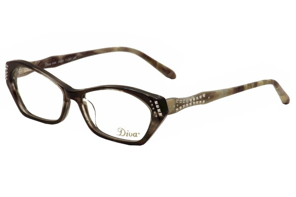  Diva Women's Eyeglasses 5448 Full Rim Optical Frame 