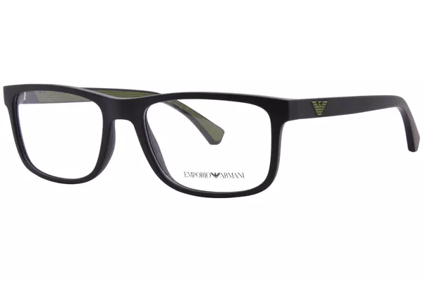 Emporio Armani EA3147 Eyeglasses Frame Men's Full Rim Rectangular