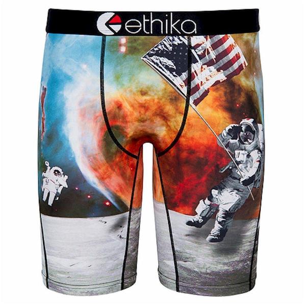  Ethika Men's The Staple Fit American Astronaut Long Boxer Briefs Underwear 