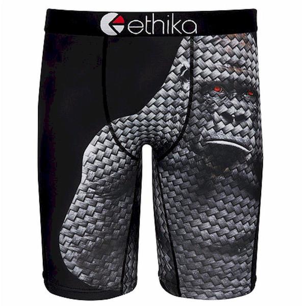  Ethika Men's The Staple Fit Carbon Ape Long Boxer Briefs Underwear 