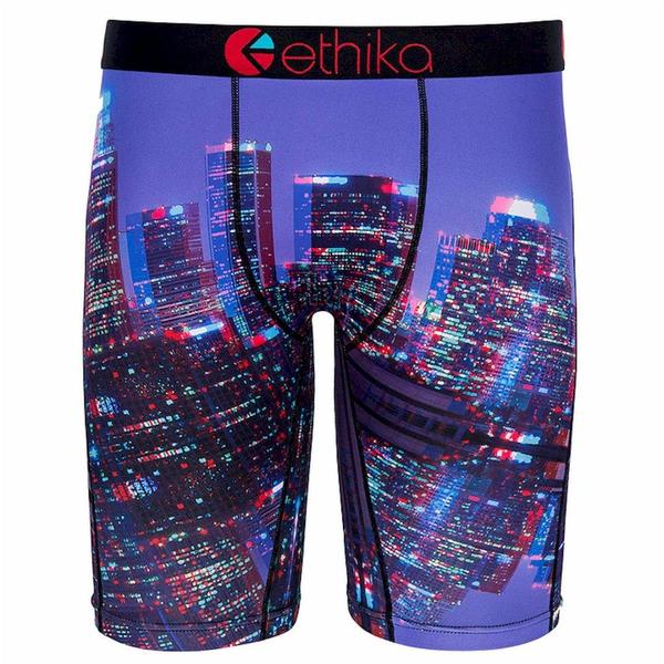  Ethika Men's The Staple Fit City Of 3D Long Boxer Briefs Underwear 