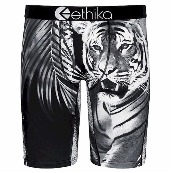  Ethika Men's The Staple Fit Shere Khan Long Boxer Briefs Underwear 