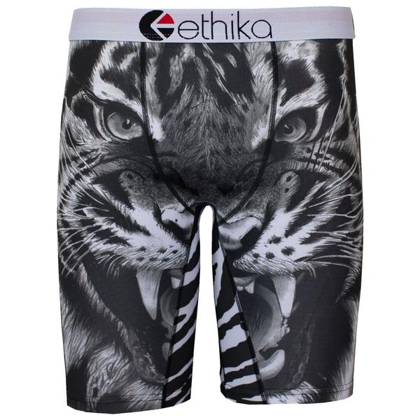  Ethika Men's The Staple Long Tiger Face Boxer Brief Underwear 