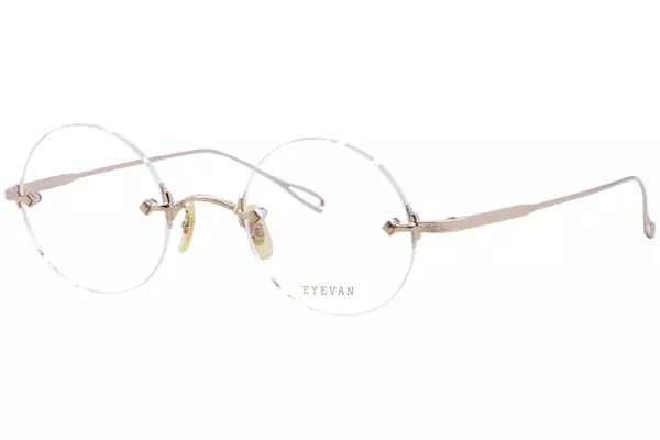 Eyevan Orbit 44 Eyeglasses Rimless Round Shape