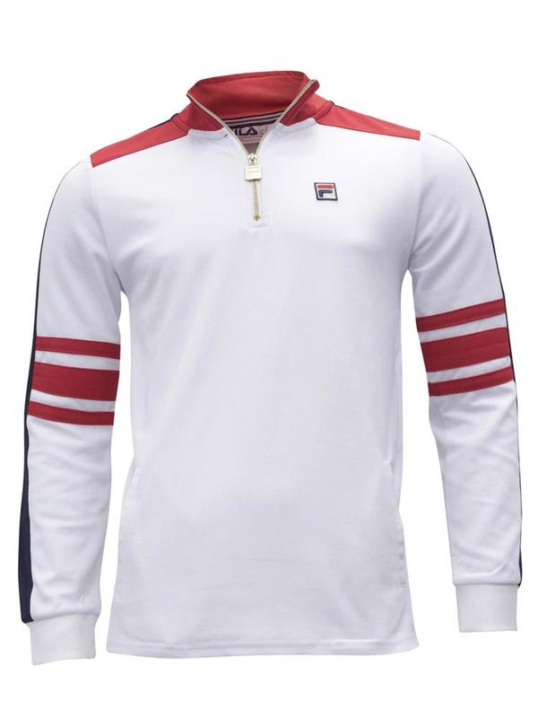  Fila Men's Alastair Quarter Zip Long Sleeve Sweatshirt 