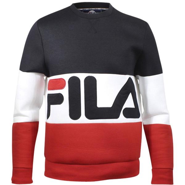  Fila Men's Polar Long Sleeve Crew Neck Sweatshirt 