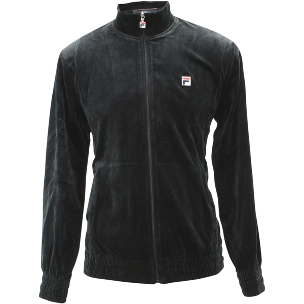  Fila Men's Solid Velour Zip Up Track Jacket 