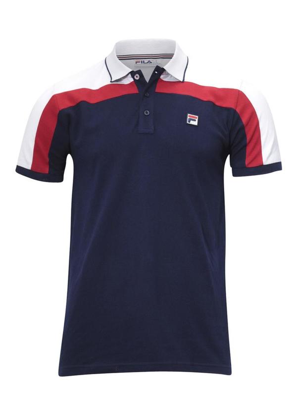  Fila Men's Spencer Short Sleeve Cotton Polo Shirt 