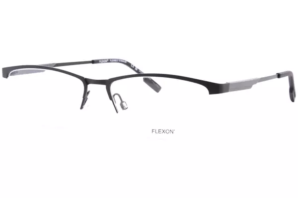  Flexon E1165 Eyeglasses Men's Semi Rim Rectangle Shape 