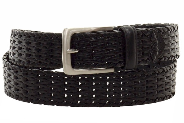  Florsheim Men's Hand Woven Genuine Leather Belt 