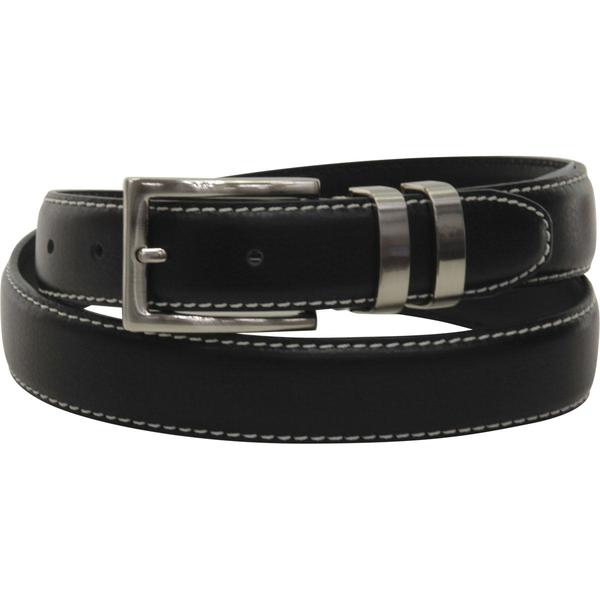  Florsheim Men's Metal Keeper Genuine Leather Belt 