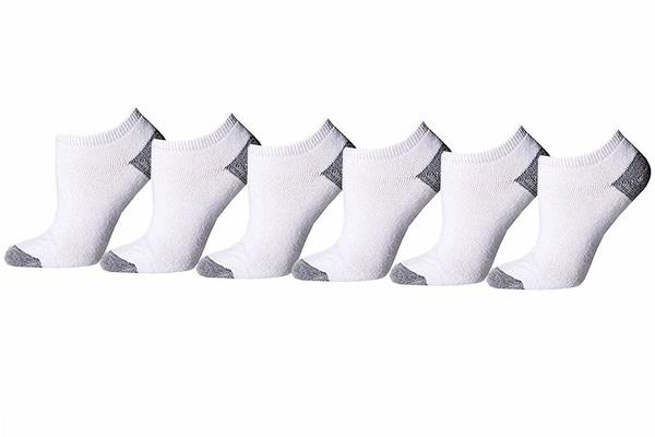  Fruit Of The Loom Women's 6-Pack No Show Invisible Socks 