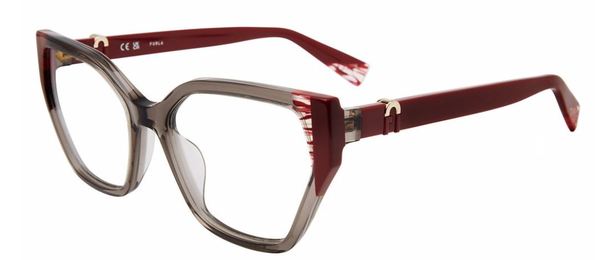  Furla VFU761V Eyeglasses Women's Full Rim Square Shape 
