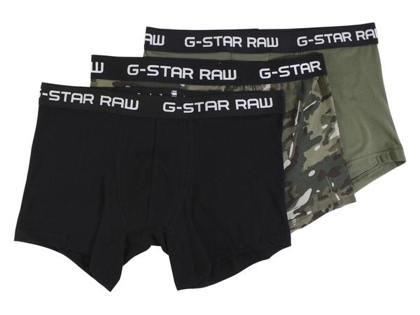  G-Star Raw Men's 3-Pairs Camo Classic Trunks Underwear 