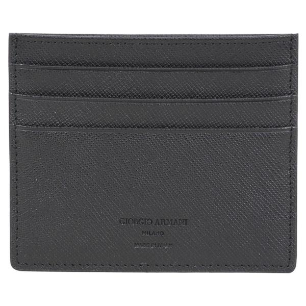  Giorgio Armani Men's Textured Genuine Leather Card Holder Wallet 