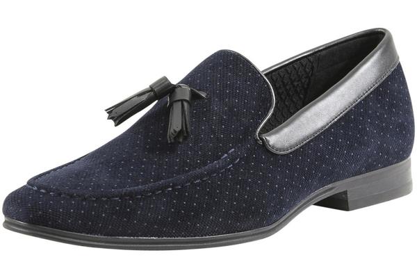  Giorgio Brutini Men's Niles Pin-Dot Loafers Shoes 