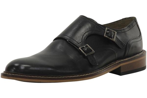  Giorgio Brutini Men's Rogue Leather Double Monk Strap Loafers Shoes 