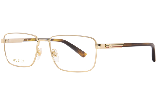  Gucci GG1291O Eyeglasses Men's Full Rim Rectangle Shape 