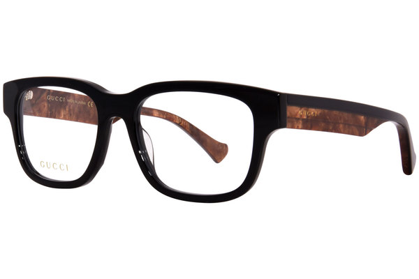  Gucci GG1303O Eyeglasses Men's Full Rim Rectangle Shape 