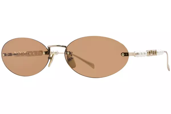  Gucci GG1922S Sunglasses Oval Shape Rimless Style 