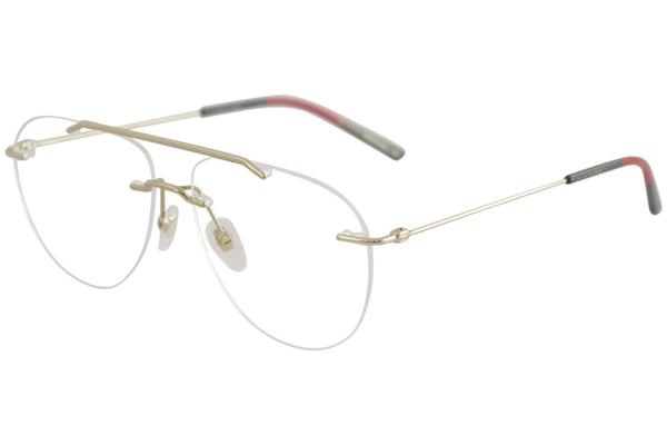  Gucci Men's Eyeglasses GG0398O GG/0398/O Rimless Optical Frame 