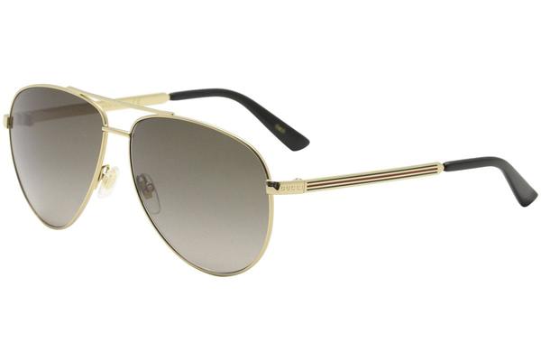  Gucci Men's Sensual Romantic GG0137S GG/0137/S Pilot Sunglasses 