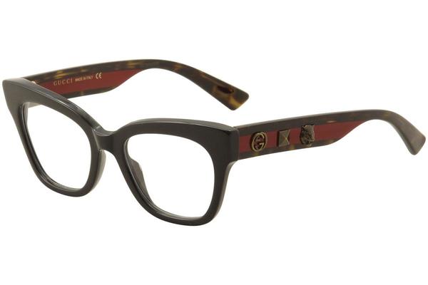  Gucci Women's Eyeglasses GG0060O GG/0060O Full Rim Optical Frame 