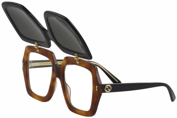  Gucci Women's Fashion Collection GG0088S GG/0088/S Square Sunglasses 