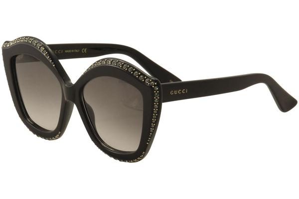  Gucci Women's GG0118S GG/0118/S Cat Eye Fashion Sunglasses 