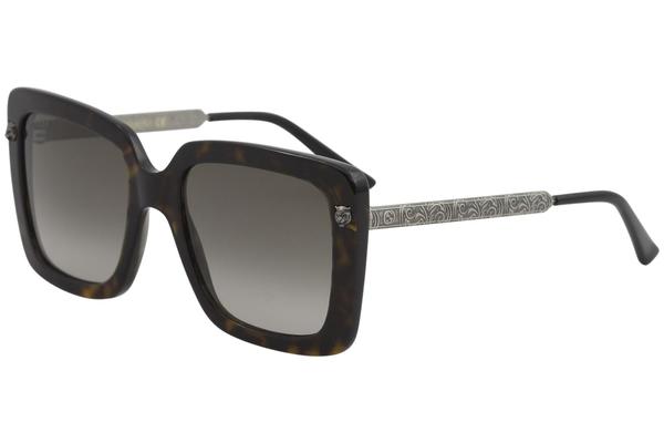  Gucci Women's GG0216S GG/0216/S Fashion Square Sunglasses 