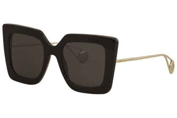  Gucci Women's GG0435S GG/0435/S Fashion Square Sunglasses 