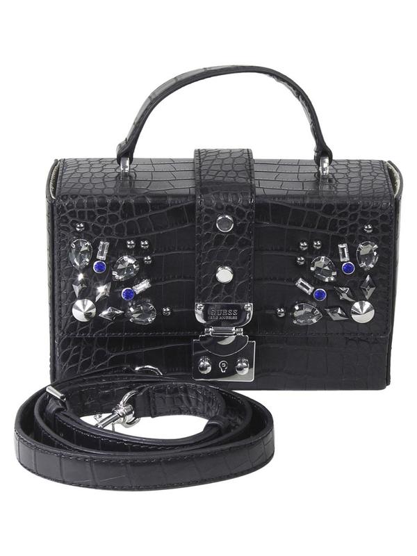  Guess Women's Britta Mini Trunk Handbag 