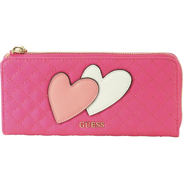  Guess Women's Carey Quilted Heart Multi Clutch Wallet 