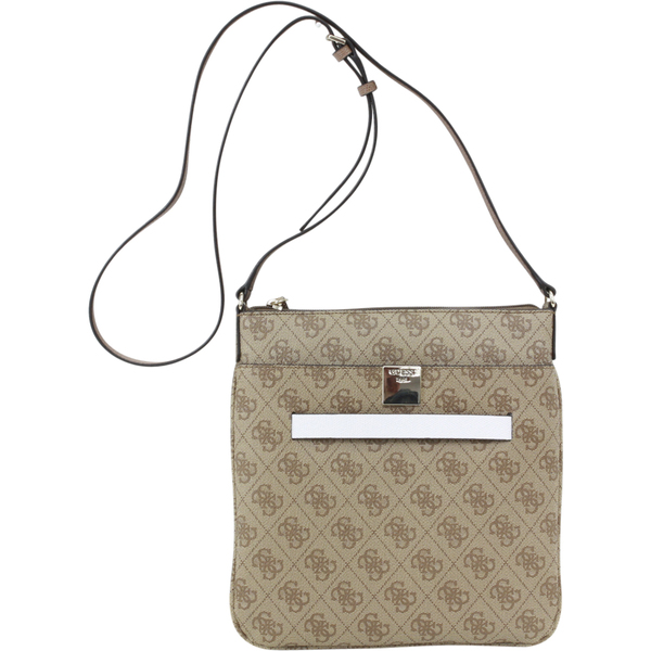  Guess Women's Christy Mini Top Zip Quattro G Jacquard Crossbody Handbag 
