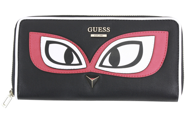  Guess Women's Clare Slim Clutch Zip-Around Wallet 