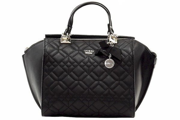  Guess Women's Ines Chic Quilted Satchel Handbag 