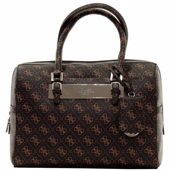  Guess Women's Isla Quattro G Logo-Print Box Satchel Handbag 