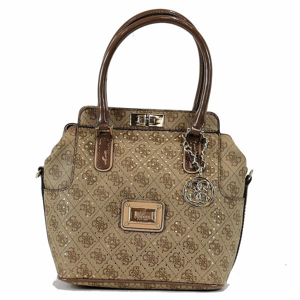  Guess Women's Logo Remix SP452705 Turnlock Satchel Handbag 