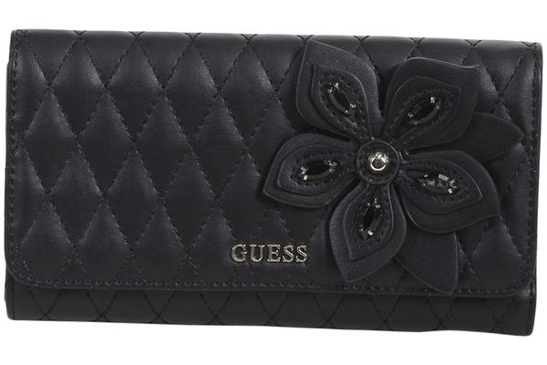  Guess Women's Sibyl Quilted Flower Clutch Wallet 