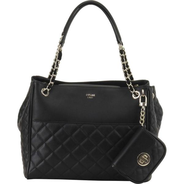  Guess Women's Wilson Quilted Shopper Tote Handbag 