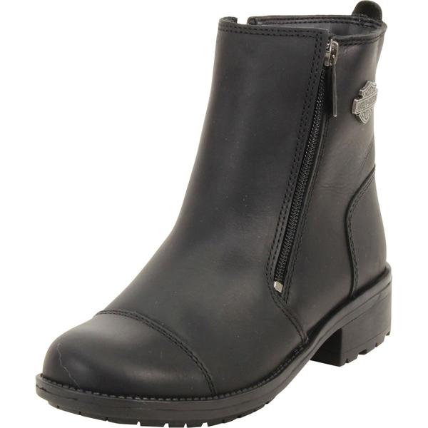  Harley Davidson Women's Senter Dual Zip Ankle Boots Shoes 