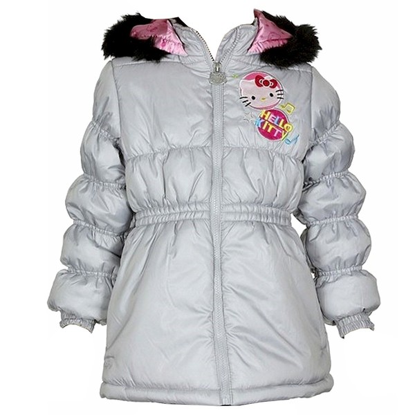  Hello Kitty Girl's HK031 Puffer Hooded Winter Jacket 